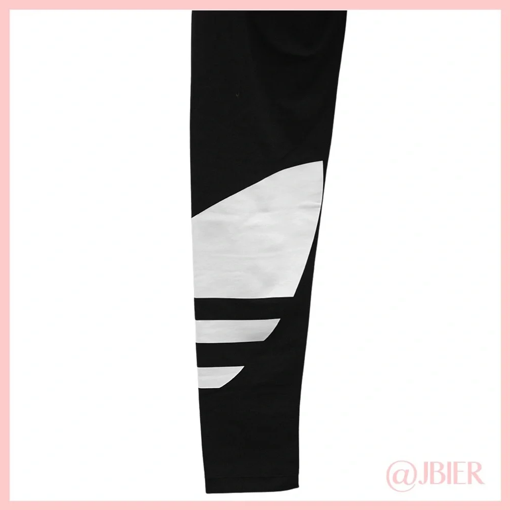 Adidas Black Logo Leggings - Picture 4 of 10